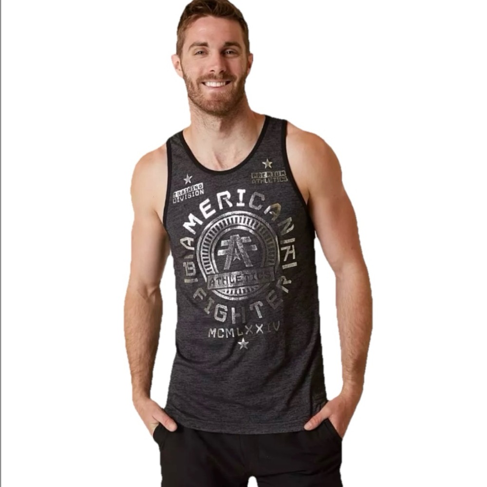 American Fighter x Affliction Park Ridge Men's Black Tank Top Size 3XL